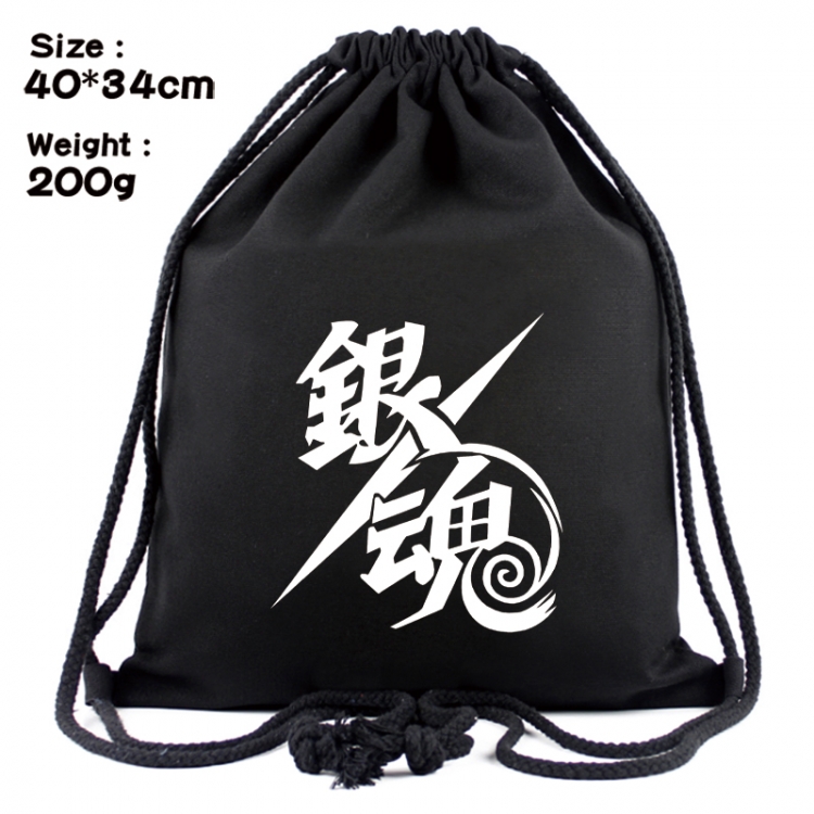 Gintama Anime Coloring Book Drawstring Backpack 40X34cm 200g