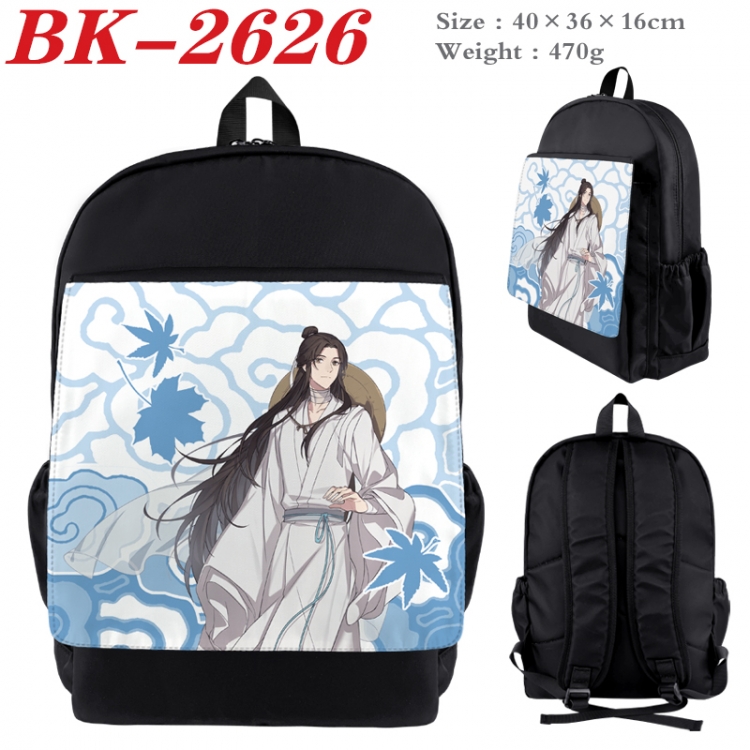 Heaven Official's Blessing Waterproof nylon canvas flip color picture backpack 40X36X16CM BK-2626