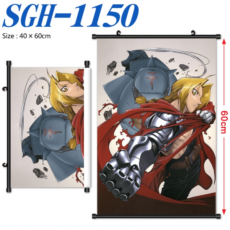 Fullmetal Alchemist Anime digital printed pole style hanging picture Wall Scroll 40x60cm SGH-1150