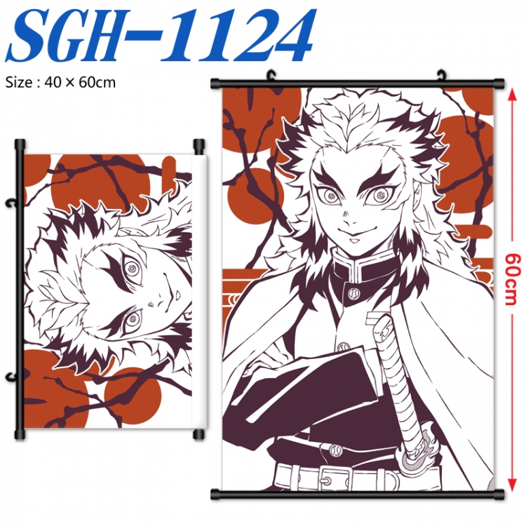 Demon Slayer Kimets Anime digital printed pole style hanging picture Wall Scroll 40x60cm SGH-1124