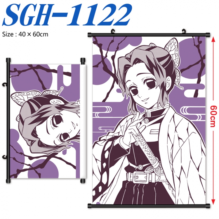 Demon Slayer Kimets Anime digital printed pole style hanging picture Wall Scroll 40x60cm  SGH-1122