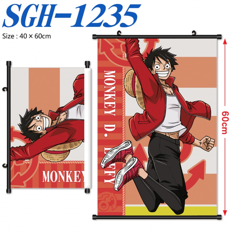 One Piece Anime digital printed pole style hanging picture Wall Scroll 40x60cm  SGH-1235