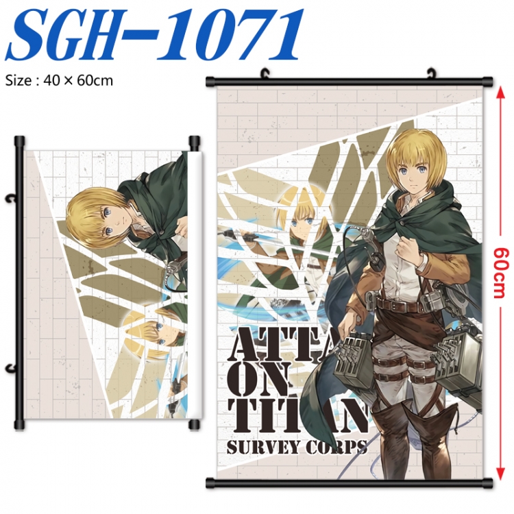 Shingeki no Kyojin Anime digital printed pole style hanging picture Wall Scroll 40x60cm