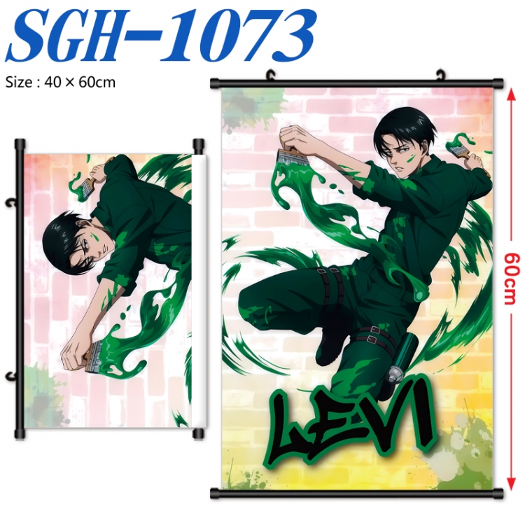 Shingeki no Kyojin Anime digital printed pole style hanging picture Wall Scroll 40x60cm