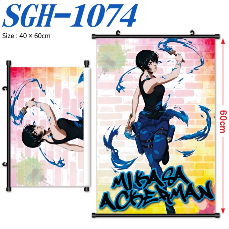 Shingeki no Kyojin Anime digital printed pole style hanging picture Wall Scroll 40x60cm