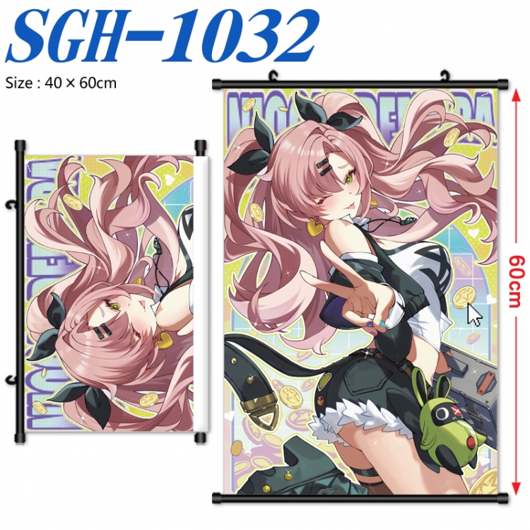 Zenless Zone Zero Anime digital printed pole style hanging picture Wall Scroll 40x60cm  SGH-1032