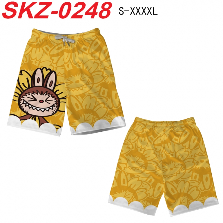 LABUBU Anime full-color digital printed beach shorts from S to 4XL SKZ-0248