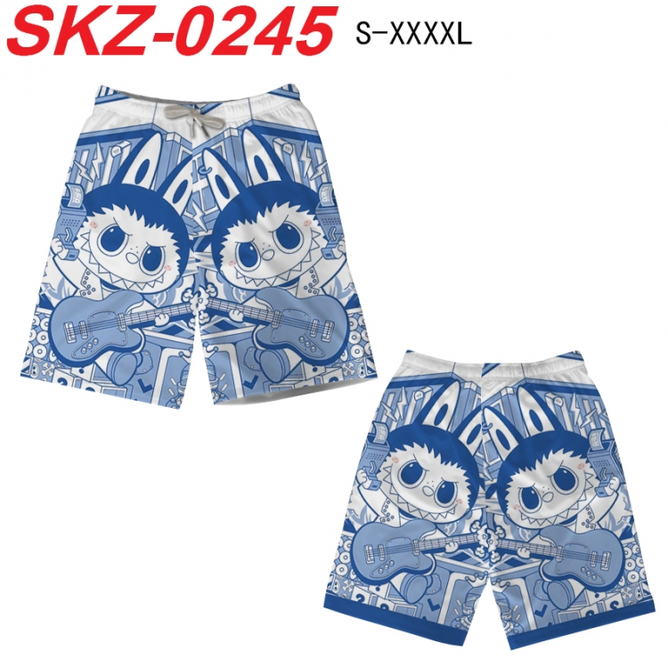 LABUBU Anime full-color digital printed beach shorts from S to 4XL SKZ-0245