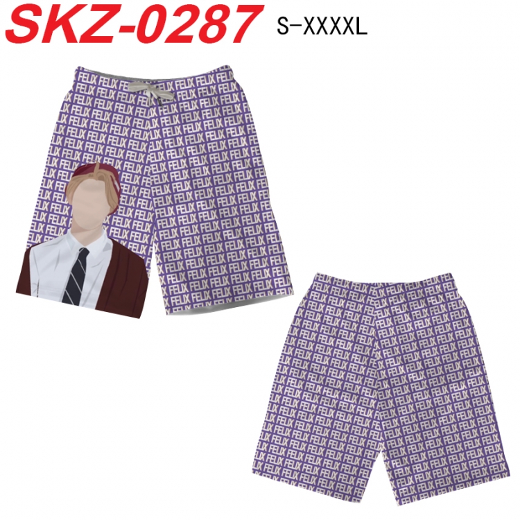 straykids Anime full-color digital printed beach shorts from S to 4XL  SKZ-0287