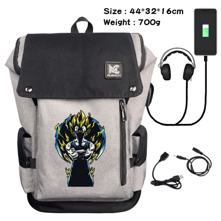 DRAGON BALL Animation anti-theft canvas bucket backpack 44X32X16CM