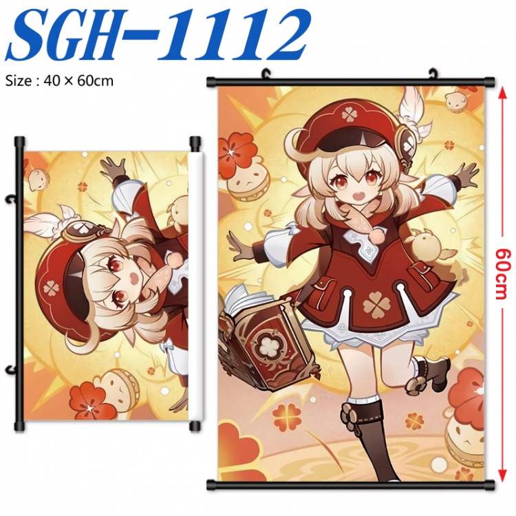 Genshin Impact Anime digital printed pole style hanging picture Wall Scroll 40x60cm SGH-1112