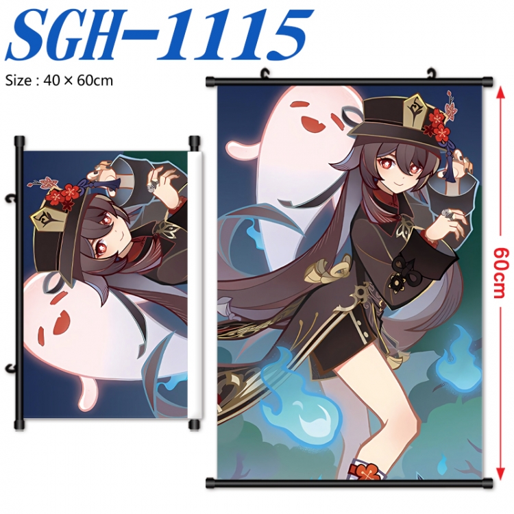 Genshin Impact Anime digital printed pole style hanging picture Wall Scroll 40x60cm  SGH-1115