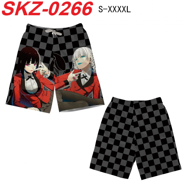 Kakegurui Anime full-color digital printed beach shorts from S to 4XL SKZ-0266