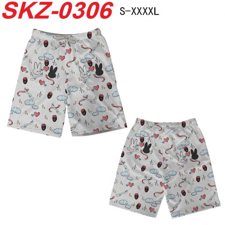 The wizard of the de Anime full-color digital printed beach shorts from S to 4XL SKZ-0306