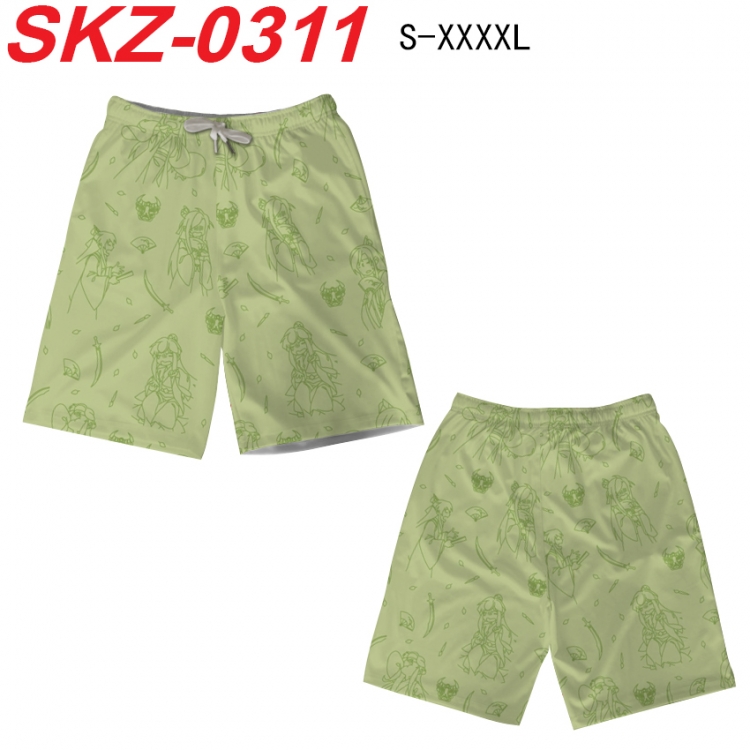 The wizard of the de Anime full-color digital printed beach shorts from S to 4XL  SKZ-0311