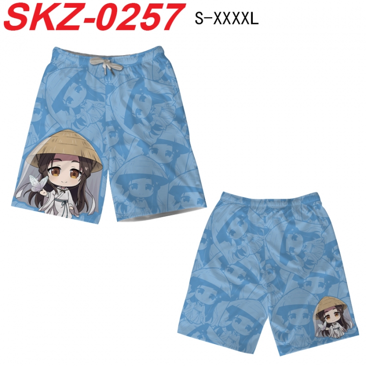 Heaven Official's Blessing Anime full-color digital printed beach shorts from S to 4XL