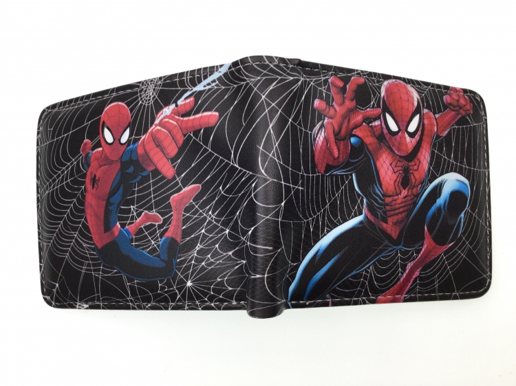 Spiderman Anime two fold  Short wallet 11X9.5CM 60G  B-1757