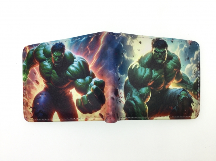 The Hulk Anime two fold  Short wallet 11X9.5CM 60G  B-1761