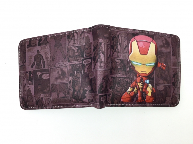 Iron Man Anime two fold  Short wallet 11X9.5CM 60G B-1759