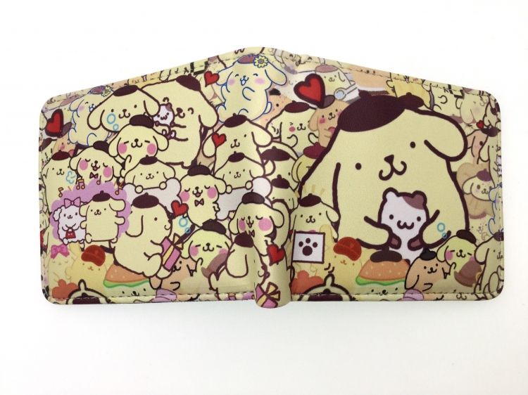 Purin Hello Kitty Anime two fold  Short wallet 11X9.5CM 60G B-1738