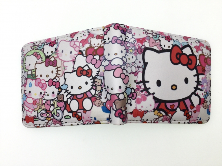 Hello Kitty Anime two fold  Short wallet 11X9.5CM 60G B-1728