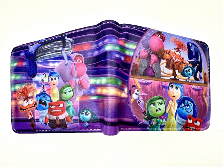 Inside Out Anime two fold  Short wallet 11X9.5CM 60G  B-1740