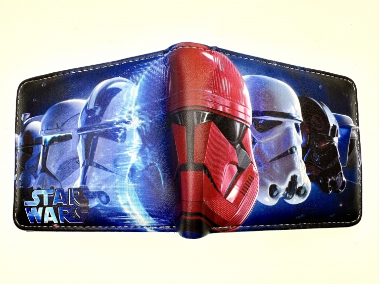 Star Wars Anime two fold  Short wallet 11X9.5CM 60G  B-1733