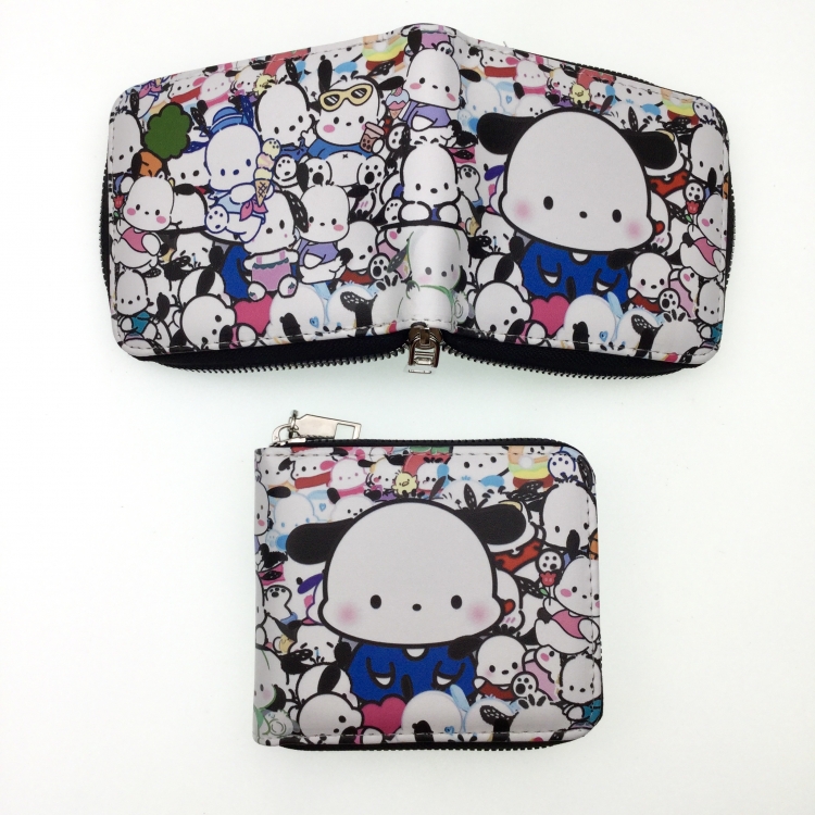 Hello Kitty Short zipper card wallet with foreskin clip 12X10CM  E-120