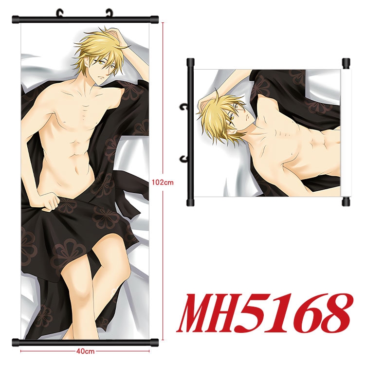 Kuroko no Basuke Anime black Plastic rod Cloth painting Wall Scroll 40X102CM 