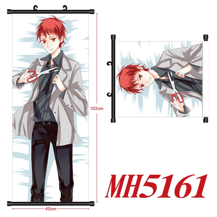 Kuroko no Basuke Anime black Plastic rod Cloth painting Wall Scroll 40X102CM 