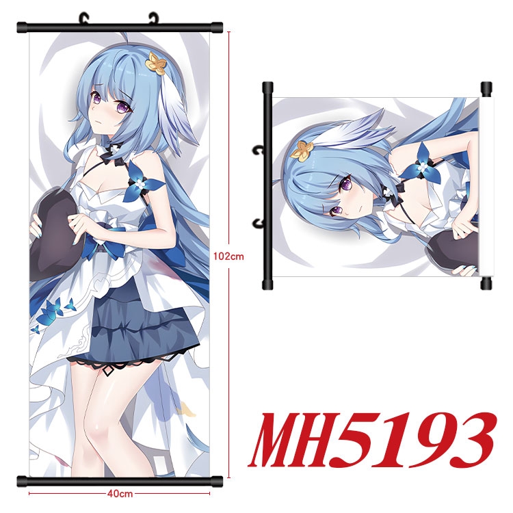 The End of School Anime black Plastic rod Cloth painting Wall Scroll 40X102CM