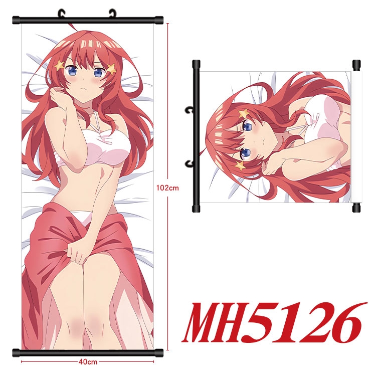   The Quintessential Q Anime black Plastic rod Cloth painting Wall Scroll 40X102CM 