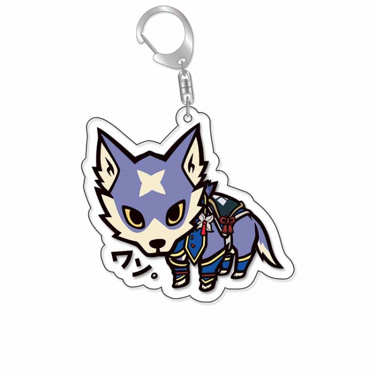 Monster Hunter Anime Acrylic Keychain Charm price for 5 pcs 17007