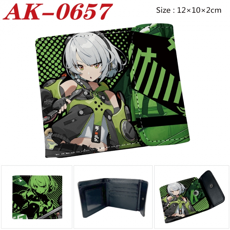 Zenless Zone Zero Anime PU leather full color buckle 20% off wallet 12X10X2CM