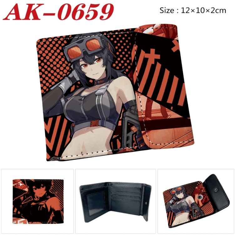 Zenless Zone Zero Anime PU leather full color buckle 20% off wallet 12X10X2CM