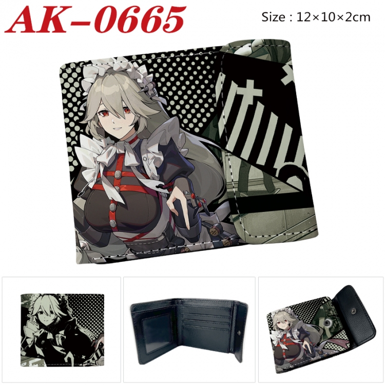 Zenless Zone Zero Anime PU leather full color buckle 20% off wallet 12X10X2CM