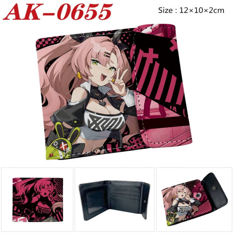 Zenless Zone Zero Anime PU leather full color buckle 20% off wallet 12X10X2CM