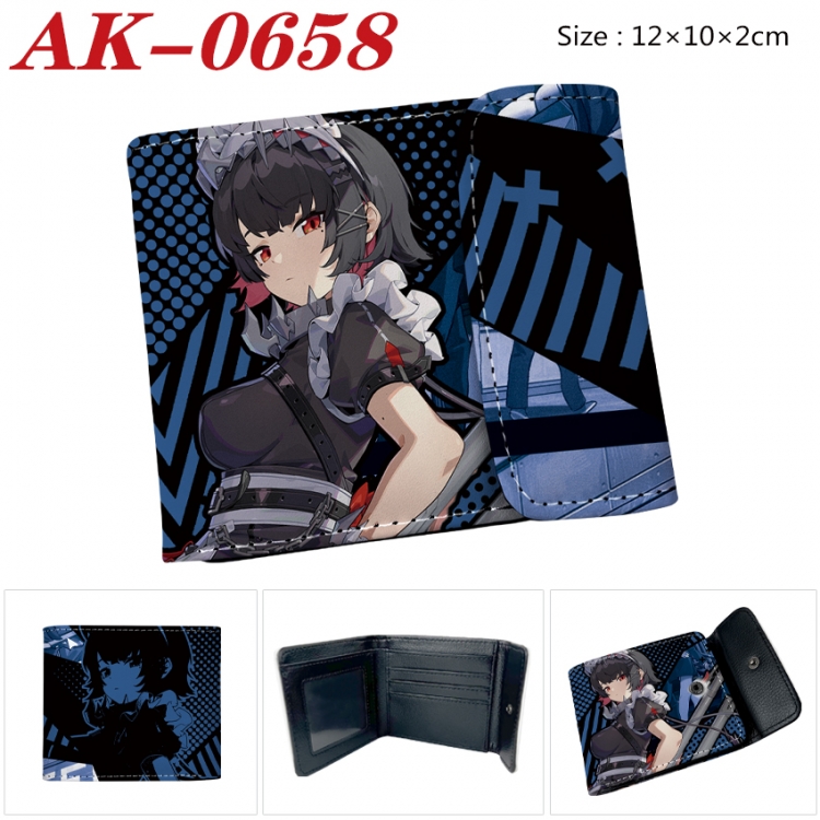 Zenless Zone Zero Anime PU leather full color buckle 20% off wallet 12X10X2CM