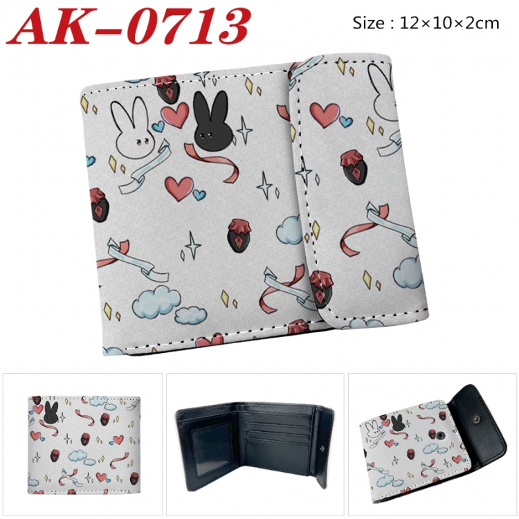 The wizard of the de Anime PU leather full color buckle 20% off wallet 12X10X2CM AK-0713