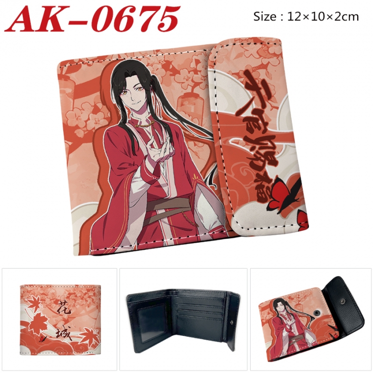 Heaven Official's Blessing Anime PU leather full color buckle 20% off wallet 12X10X2CM AK-0675