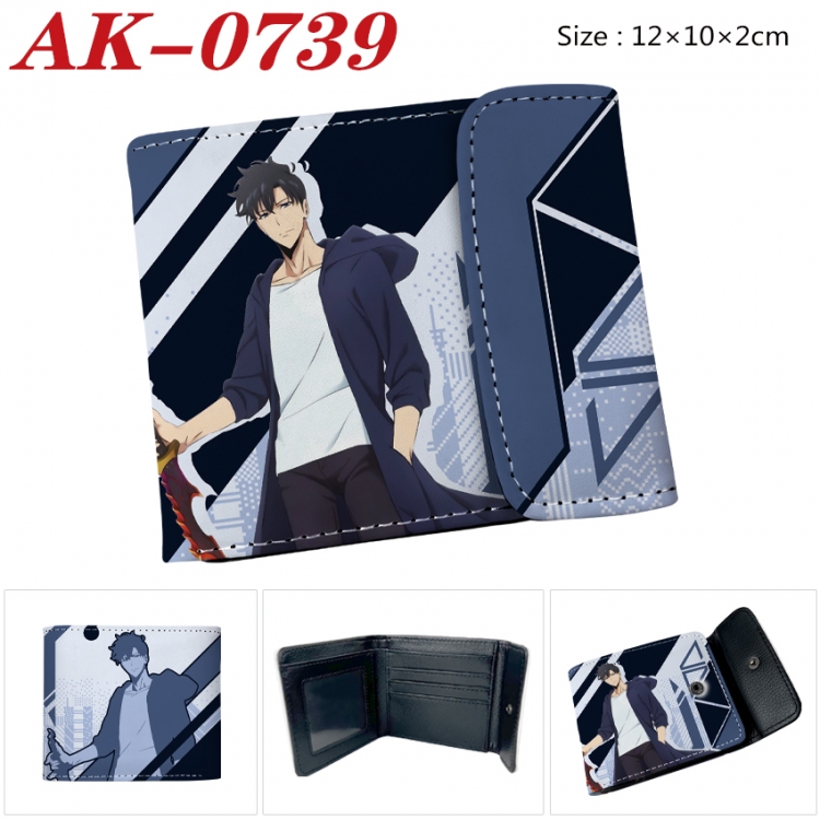 Solo Leveling:Arise Anime PU leather full color buckle 20% off wallet 12X10X2CM AK-0739