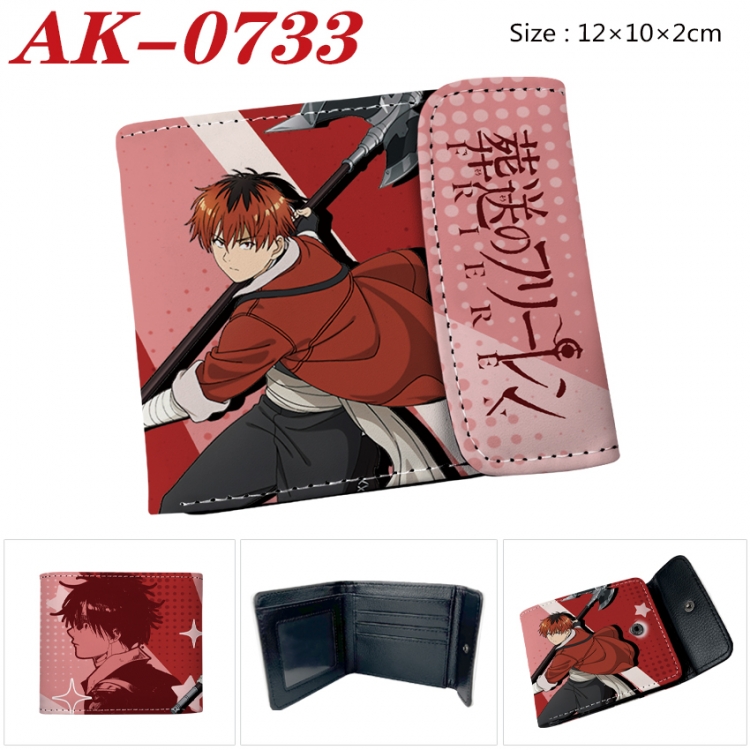 Frieren: Beyond Journey's End Anime PU leather full color buckle 20% off wallet 12X10X2CM  AK-0733