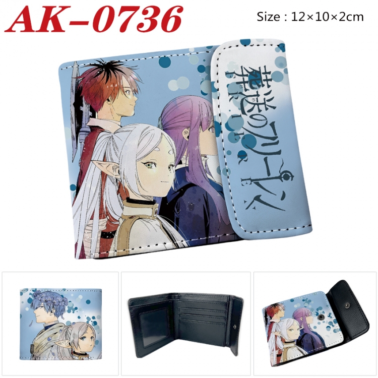 Frieren: Beyond Journey's End Anime PU leather full color buckle 20% off wallet 12X10X2CM AK-0736