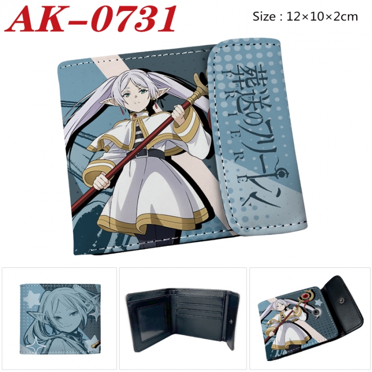 Frieren: Beyond Journey's End Anime PU leather full color buckle 20% off wallet 12X10X2CM AK-0731