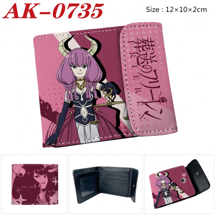 Frieren: Beyond Journey's End Anime PU leather full color buckle 20% off wallet 12X10X2CM  AK-0735