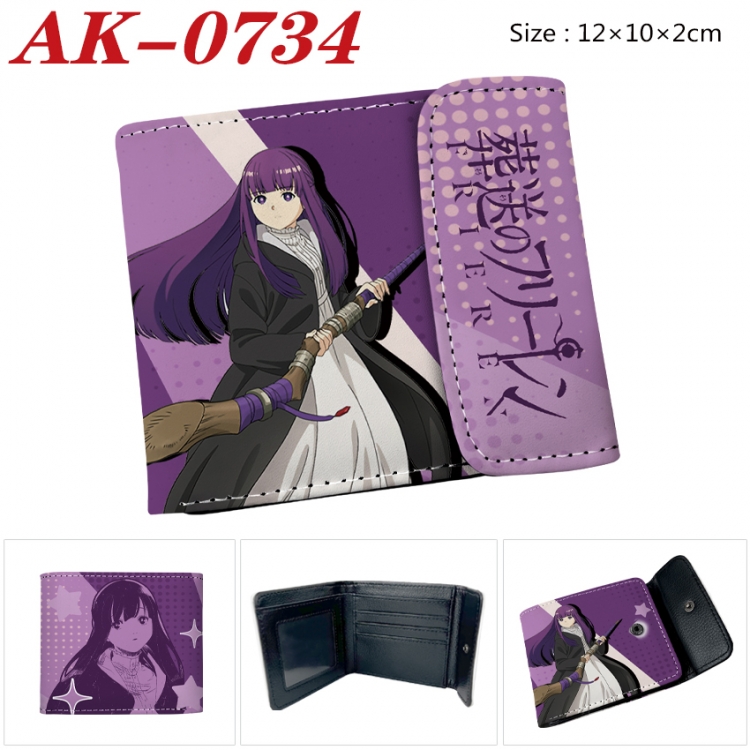 Frieren: Beyond Journey's End Anime PU leather full color buckle 20% off wallet 12X10X2CM AK-0734