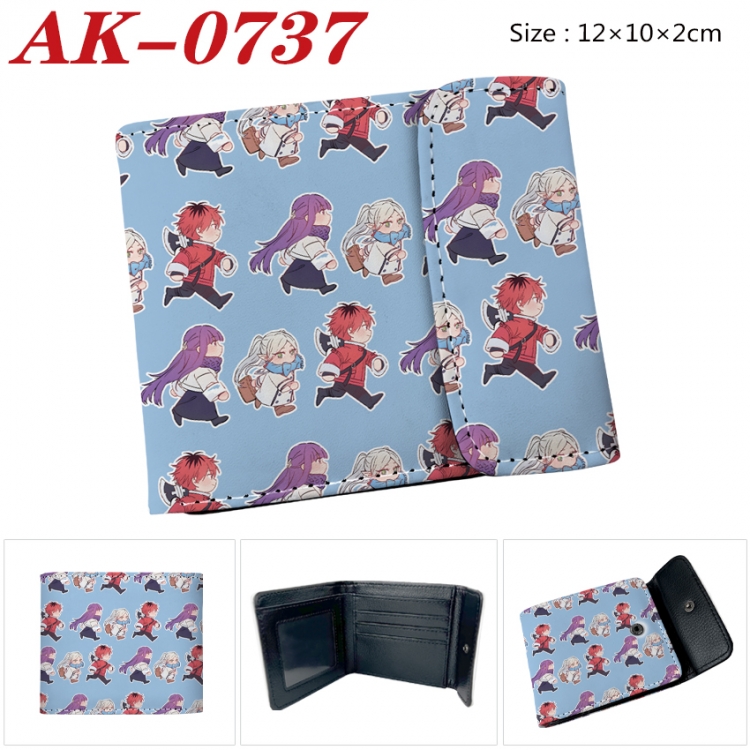 Frieren: Beyond Journey's End Anime PU leather full color buckle 20% off wallet 12X10X2CM AK-0737