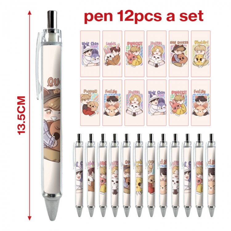 straykids anime peripheral student ballpoint pen a set of 12