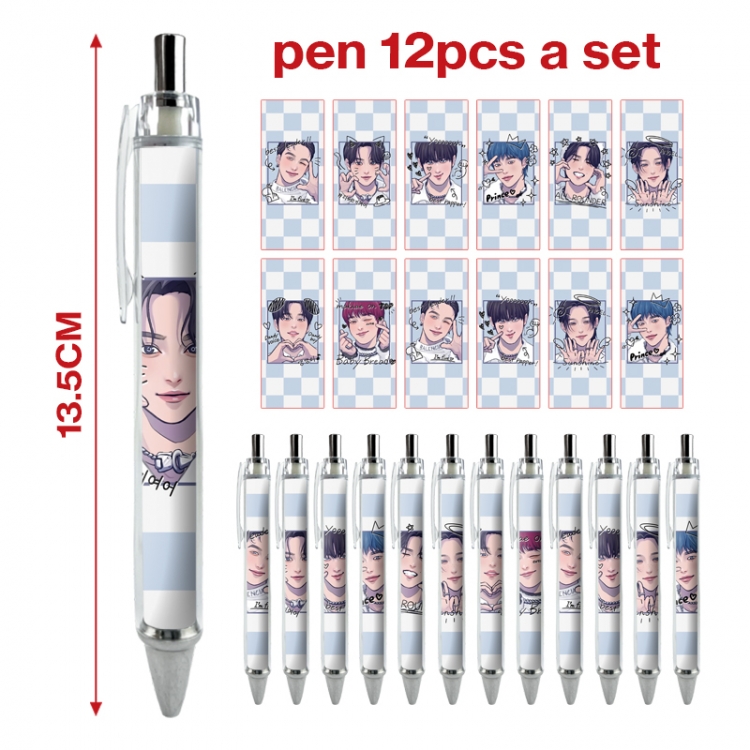 straykids anime peripheral student ballpoint pen a set of 12