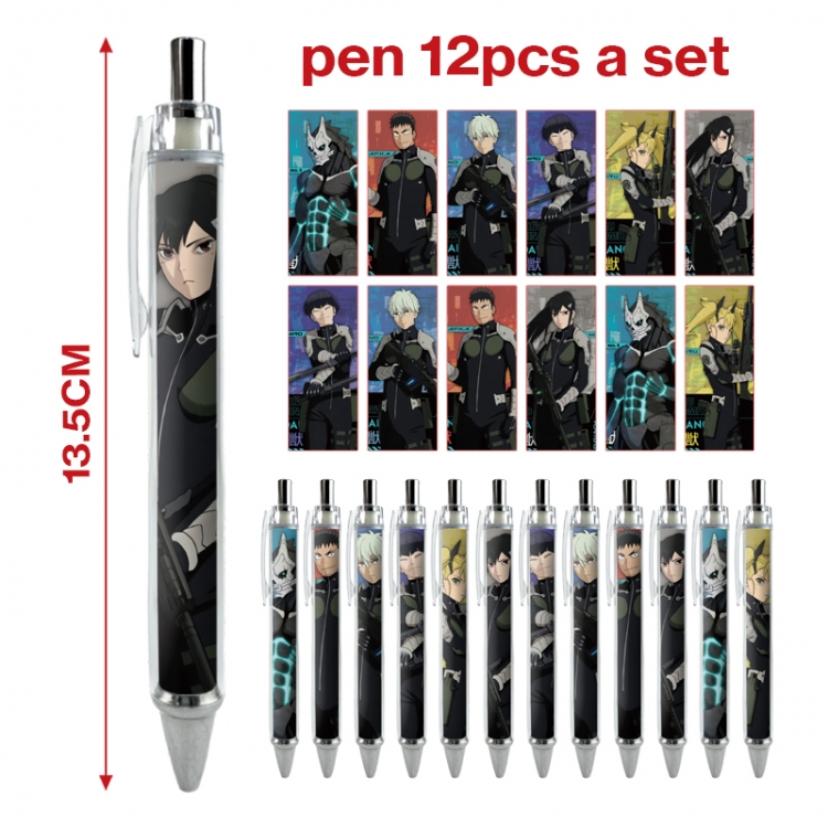 Monster 8 anime peripheral student ballpoint pen a set of 12